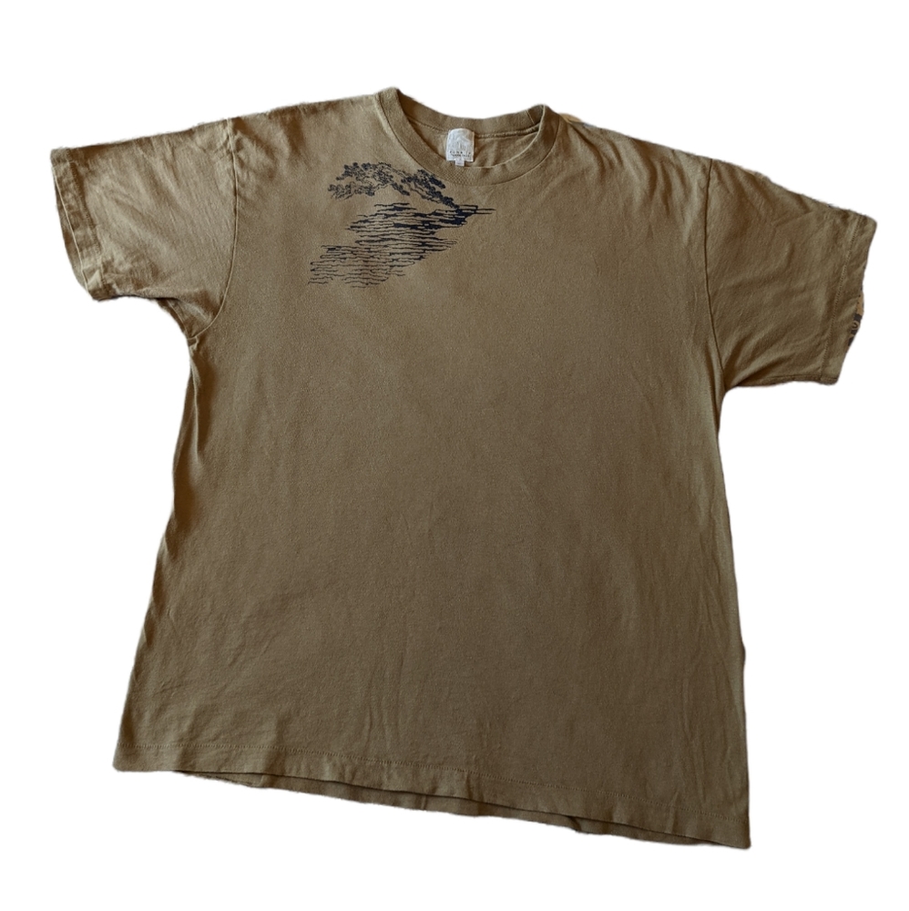 Vintage 90s single stitch t-shirt Japanese brand Kume JP Tokyo 1935 XL cotton
